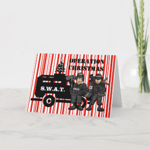 kersttwitserteam met kerstkaart kaart