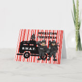 kersttwitserteam met kerstkaart kaart (Voorkant)