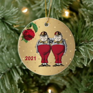  kersttwitteraars keramisch ornament