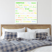 kersttypografie canvas afdruk (Insitu (Slaapkamer))