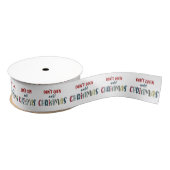 kersttypografie grosgrain lint (Spoel)