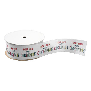kersttypografie grosgrain lint