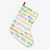 Kersttypografie Grote Kerstsok (Voorkant (Hangend))