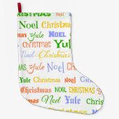 Kersttypografie Grote Kerstsok (Voorkant)