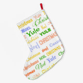 Kersttypografie Grote Kerstsok (Achterkant (Hangend))