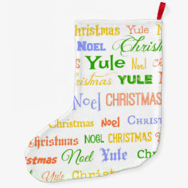 Kersttypografie Grote Kerstsok