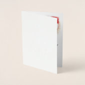 Kersttypografie 'Holly Jolly Christmas' Klassiek L Folie Kaarten (Voorkant)