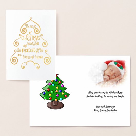 Kersttypografie in boomvorm, ZSSPG Folie Kaarten (Display)