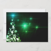 Kersttypografie in de vorm van een boom, ZPR Kaart (Achterkant)