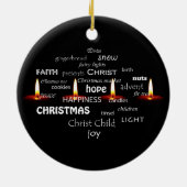 kersttypografie keramisch ornament (Achterkant)