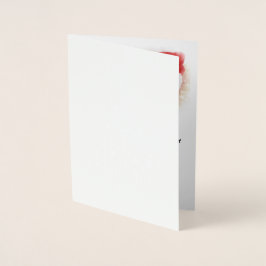 Kersttypografie met 'Holly Jolly Christmas', klass Folie Kaarten