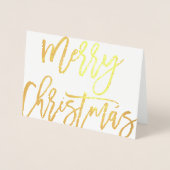 Kersttypografie met vet script en foto folie kaarten (Voorkant)