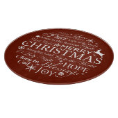 Kersttypografie Snijplank (Hoek)