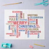 kersttypografie tissuepapier (Craft)