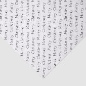 Kersttypografie zwart op wit papier (Detail)