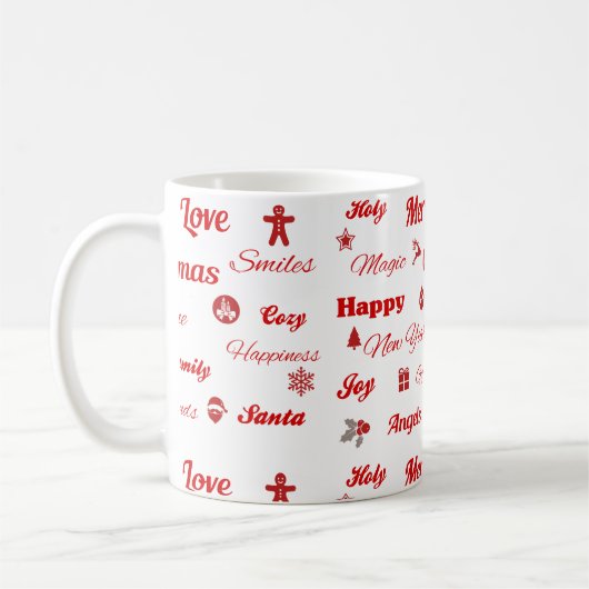 kersttypografische Mok (Links)