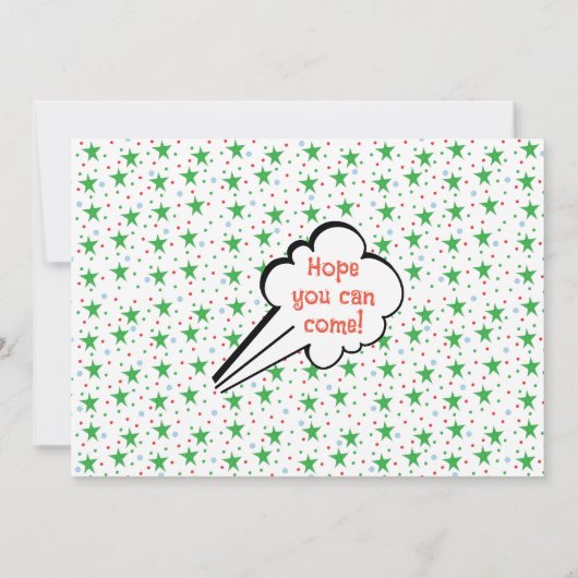 kersttySantaSaurus Kaart (Achterkant)