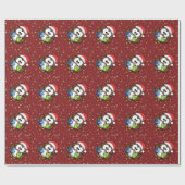 Kerstuil Cadeaupapier (Vlak)