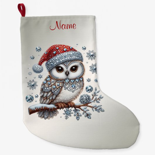 Kerstuil Kerst Sok Grote Kerstsok (Voorkant)