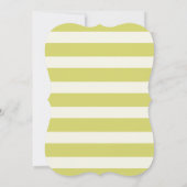 Kerstuil met lichtgroene retro strepen kaart (Achterkant)