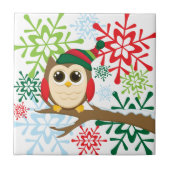 kerstuil tegeltje (Voorkant)