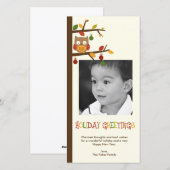 Kerstuil Vakantie Fotokaart Feestdagenkaart (Voorkant / Achterkant)