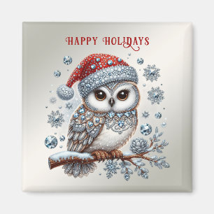 kerstuil-vakantiemagnet magneet