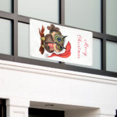 kerstuilenspandoek spandoek (Buitenkant Gebouw)