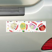 Kerstuilontwerp Bumpersticker (Op auto)