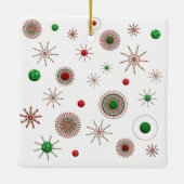 Kerstuitbarsting Keramisch Ornament (Achterkant)