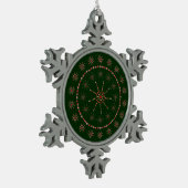 Kerstuitbarsting Tin Sneeuwvlok Ornament (Links)