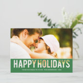 KERSTUITKNIPSEL | KERSTFOTOKAART FEESTDAGENKAART (Staand voorkant)