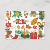 Kerstuitnodiging Briefkaart (Achterkant)