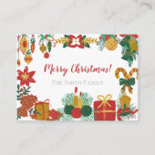 Kerstuitnodiging Briefkaart (Voorkant)