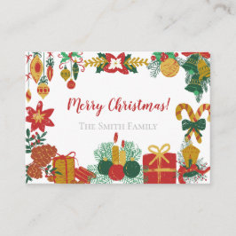 Kerstuitnodiging Briefkaart