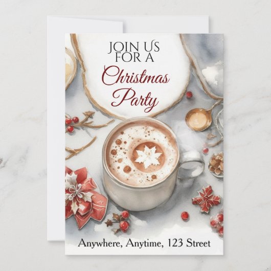 Kerstuitnodiging Hygge Scandinavische stijl Kaart (Voorkant)