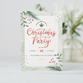 kerstuitnodiging informatiekaartje (Staand voorkant)