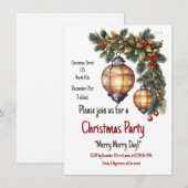  Kerstuitnodiging Kaart (Voorkant / Achterkant)