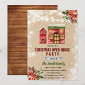 kerstuitnodiging kaart (Voorkant / Achterkant)