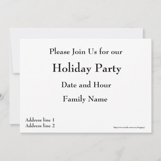 kerstuitnodiging kaart (Achterkant)