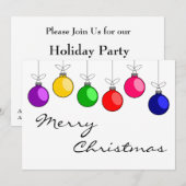 kerstuitnodiging kaart (Voorkant / Achterkant)