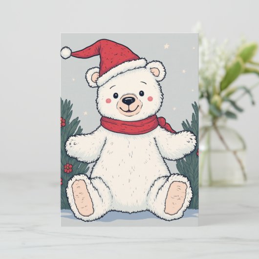 kerstuitnodiging kaart (Staand voorkant)