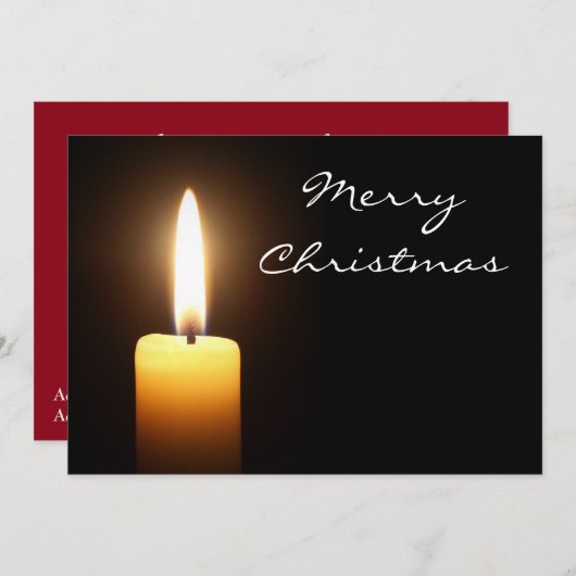 kerstuitnodiging kaart (Voorkant / Achterkant)