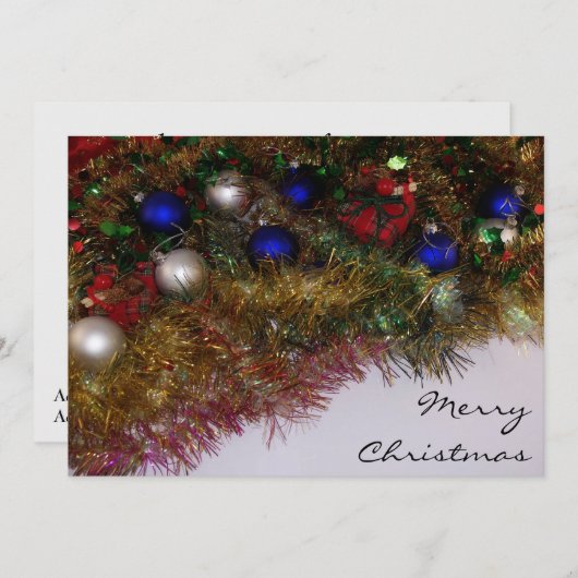 Kerstuitnodiging Kaart (Voorkant / Achterkant)