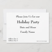 kerstuitnodiging kaart (Achterkant)