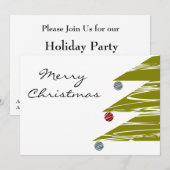 kerstuitnodiging kaart (Voorkant / Achterkant)