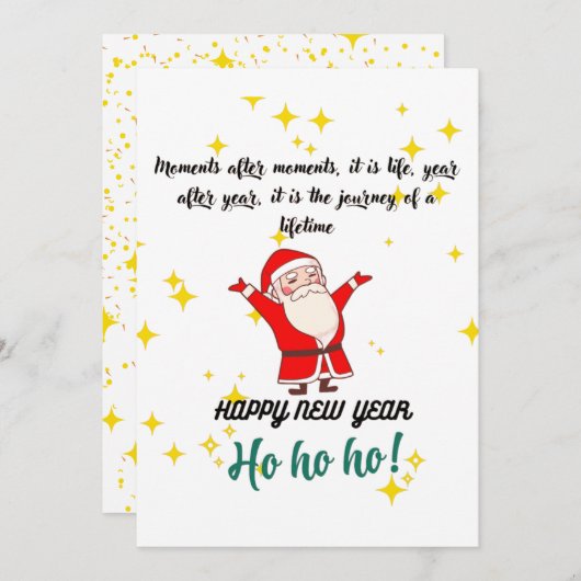 KERSTUITNODIGING KAART (Voorkant / Achterkant)