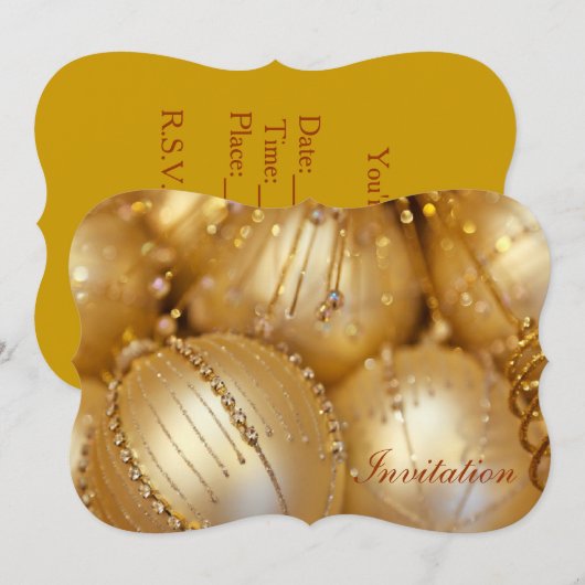 kerstuitnodiging kaart (Voorkant / Achterkant)