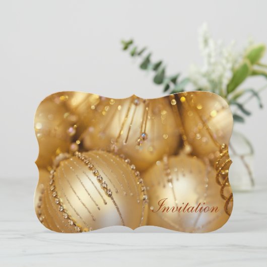 kerstuitnodiging kaart (Staand voorkant)