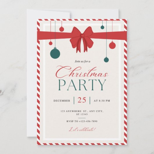 kerstuitnodiging kaart (Voorkant)